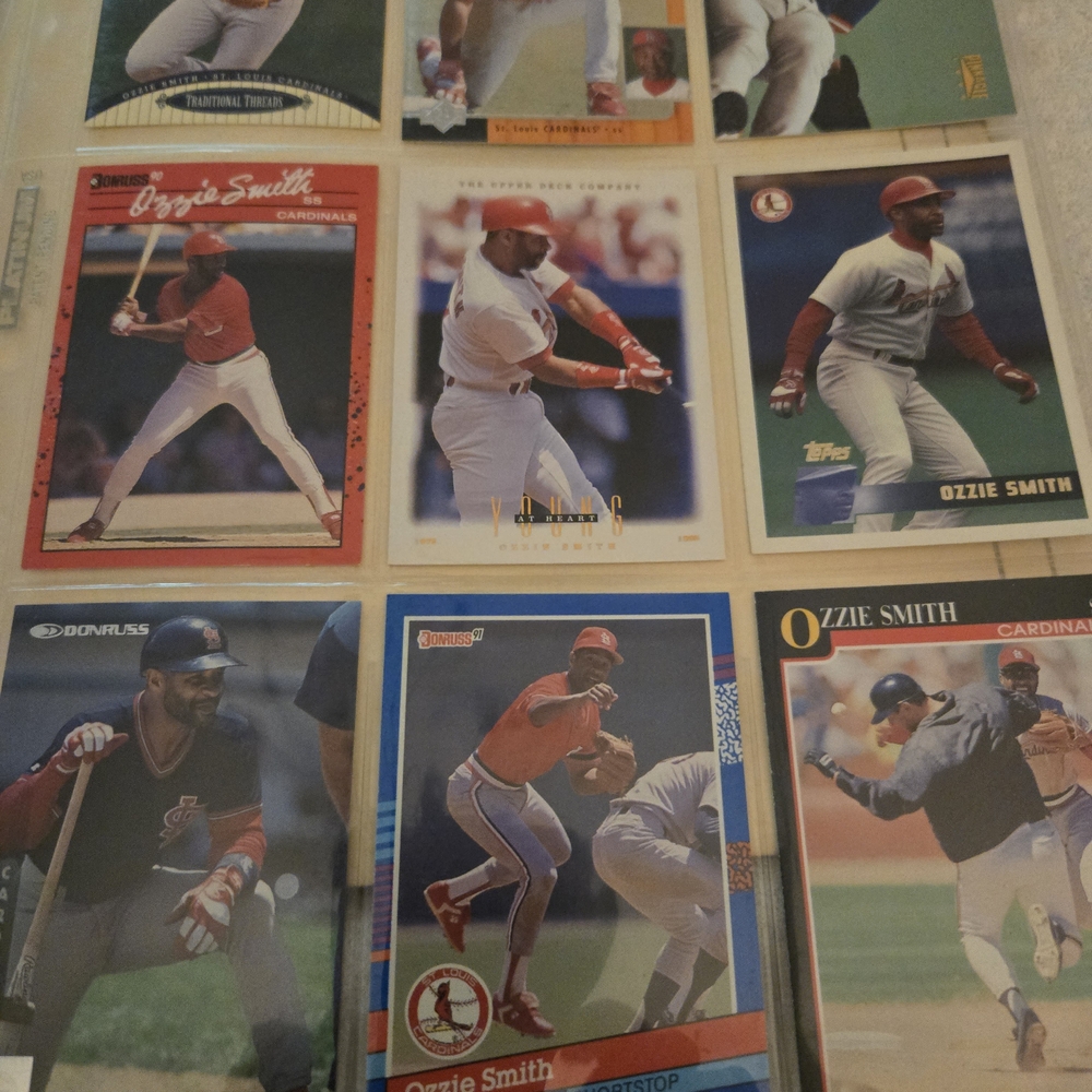 Ozzie Smith Baseball Card Collection